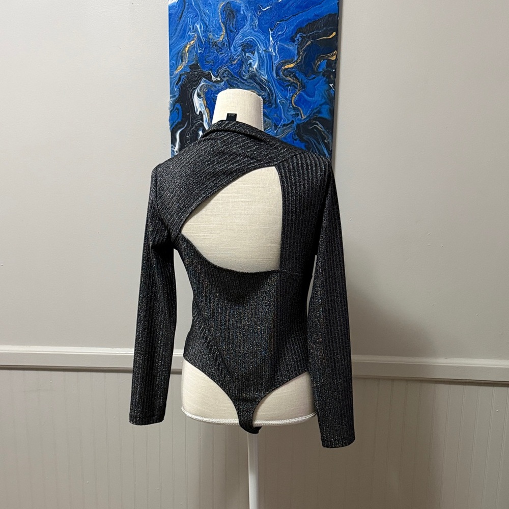 All Saints Black Long Sleeve Bodysuit - Picture 5 of 10